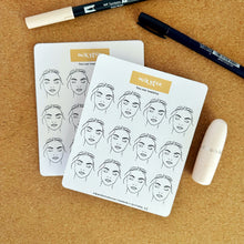 Load image into Gallery viewer, Face Mapping Sticker Sheet