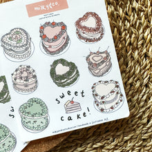Load image into Gallery viewer, Heart Cakes - Sticker Sheet (Inspired by Bite Me Bakery)