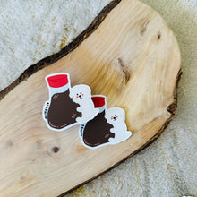 Load image into Gallery viewer, Bichon with Soy Sauce - Waterproof Vinyl Sticker