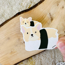 Load image into Gallery viewer, Corgi Musubi - Waterproof Vinyl Sticker