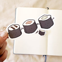 Load image into Gallery viewer, Maki Sushi Trio Waterproof Vinyl Sticker