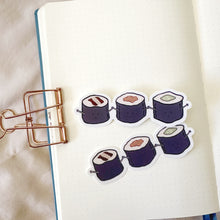 Load image into Gallery viewer, Maki Sushi Trio Waterproof Vinyl Sticker