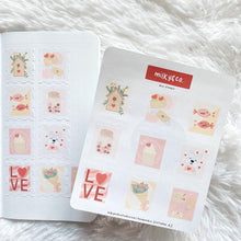Load image into Gallery viewer, Love Stamps Sticker Sheet