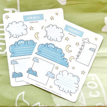 Load image into Gallery viewer, Cloud Notes Sticker Sheet
