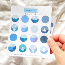Load image into Gallery viewer, Oceanscape Dots Sticker Sheet