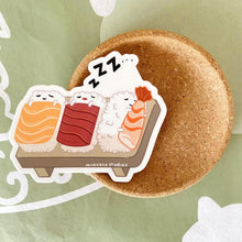 Load image into Gallery viewer, Sleeping Sushi - Waterproof Vinyl Sticker