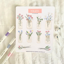 Load image into Gallery viewer, Jar of Spring Florals 2022 Sticker Sheet
