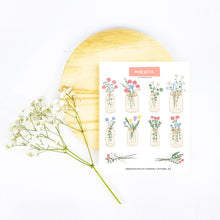 Load image into Gallery viewer, Jar of Spring Florals 2022 Sticker Sheet