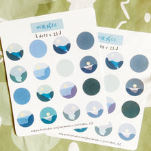 Load image into Gallery viewer, Oceanscape Dots Sticker Sheet