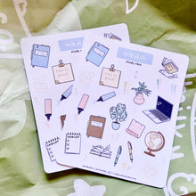 Load image into Gallery viewer, Study Vibes Sticker Sheet