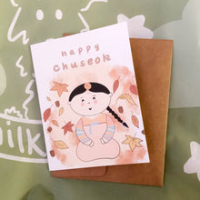 Load image into Gallery viewer, Happy Chuseok Hanbok Greeting Card