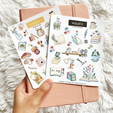 Load image into Gallery viewer, Butterflies and Books Sticker Sheet
