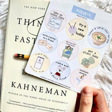 Load image into Gallery viewer, Things for Self Care Sticker Sheet