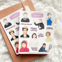 Load image into Gallery viewer, Women's History Month: Women Who Changed the World Part 1 Sticker Sheet