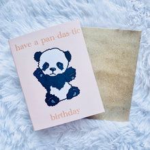 Load image into Gallery viewer, Have a Pan-das-tic Birthday! Birthday Card