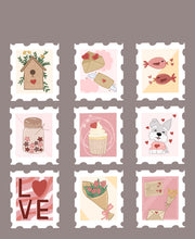 Load image into Gallery viewer, Love Stamps Sticker Sheet