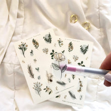 Load image into Gallery viewer, Winter Florals Sticker Sheet