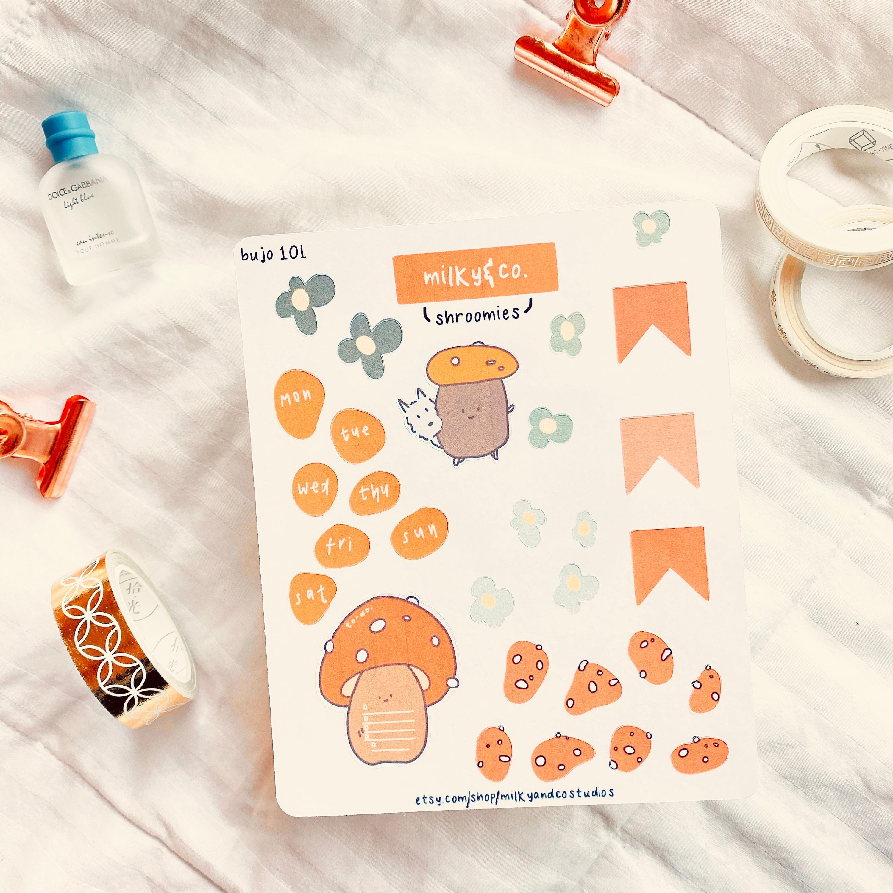 Bujo 101 Shroomies Sticker Sheet – Milky and Co. Studios