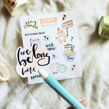 Load image into Gallery viewer, Stop AAPI Hate Sticker Sheet