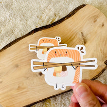 Load image into Gallery viewer, Lifting Sushi - Waterproof Vinyl Sticker
