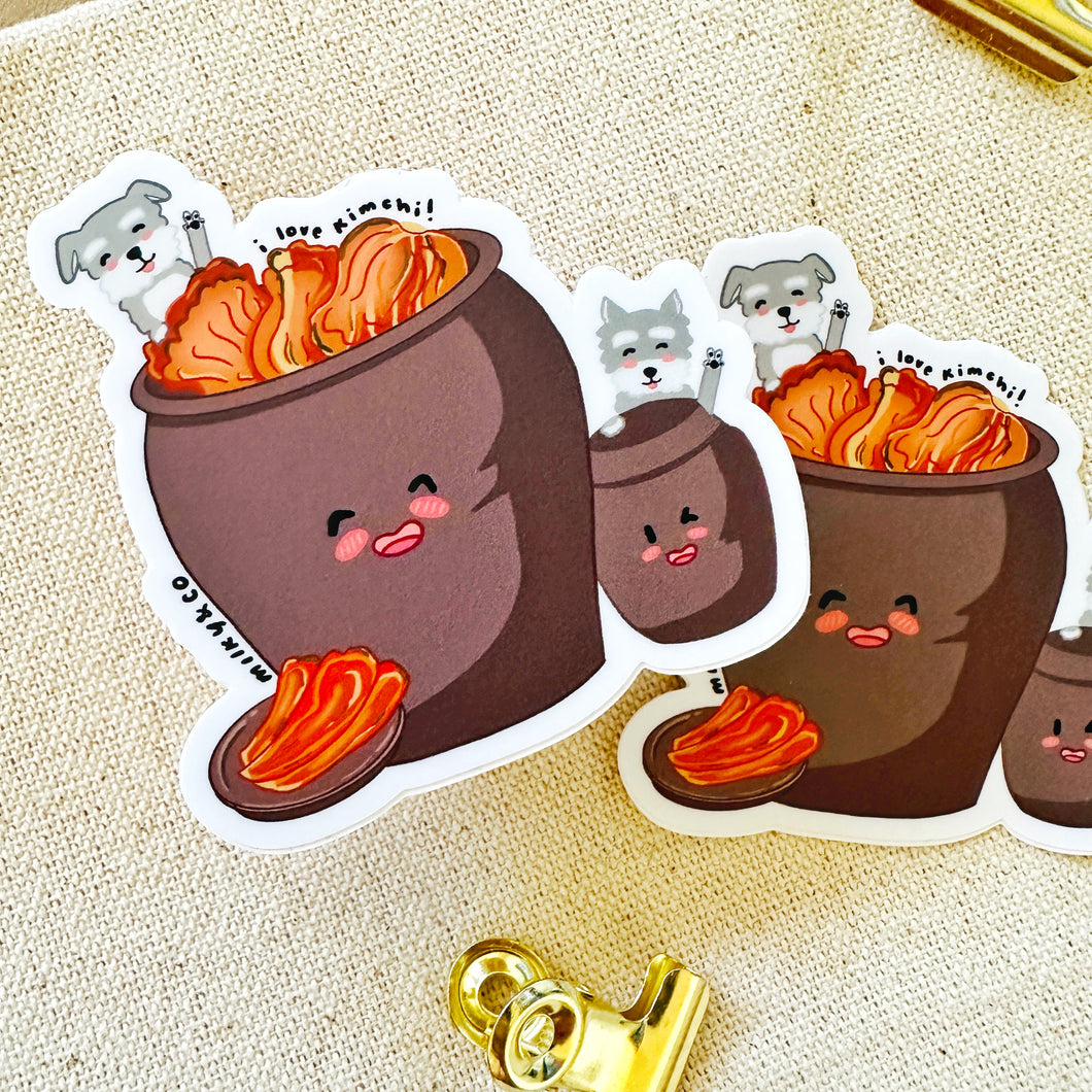 Say Kimchi! - Traditional Pot - Waterproof Vinyl Sticker