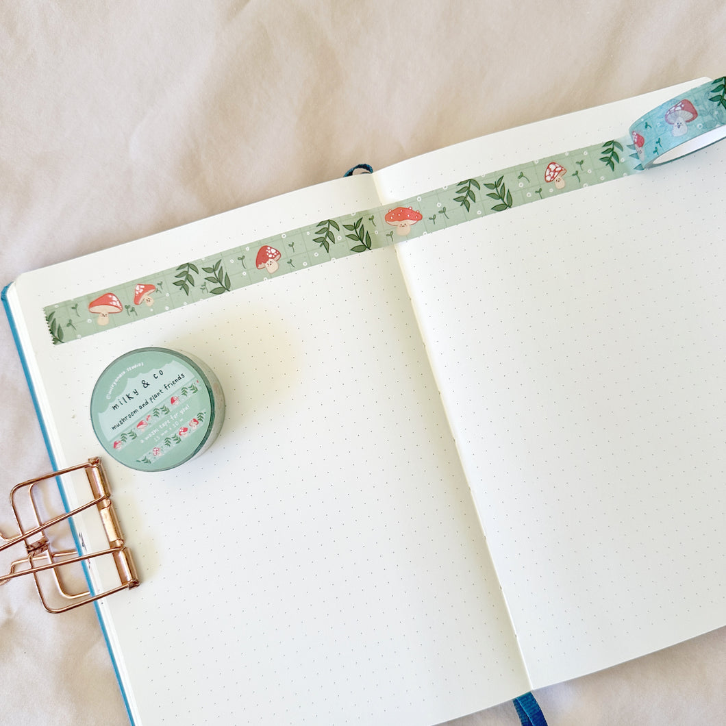 Mushroom and Plant Friends Washi Tape