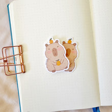 Load image into Gallery viewer, Capybara Waterproof Vinyl Sticker
