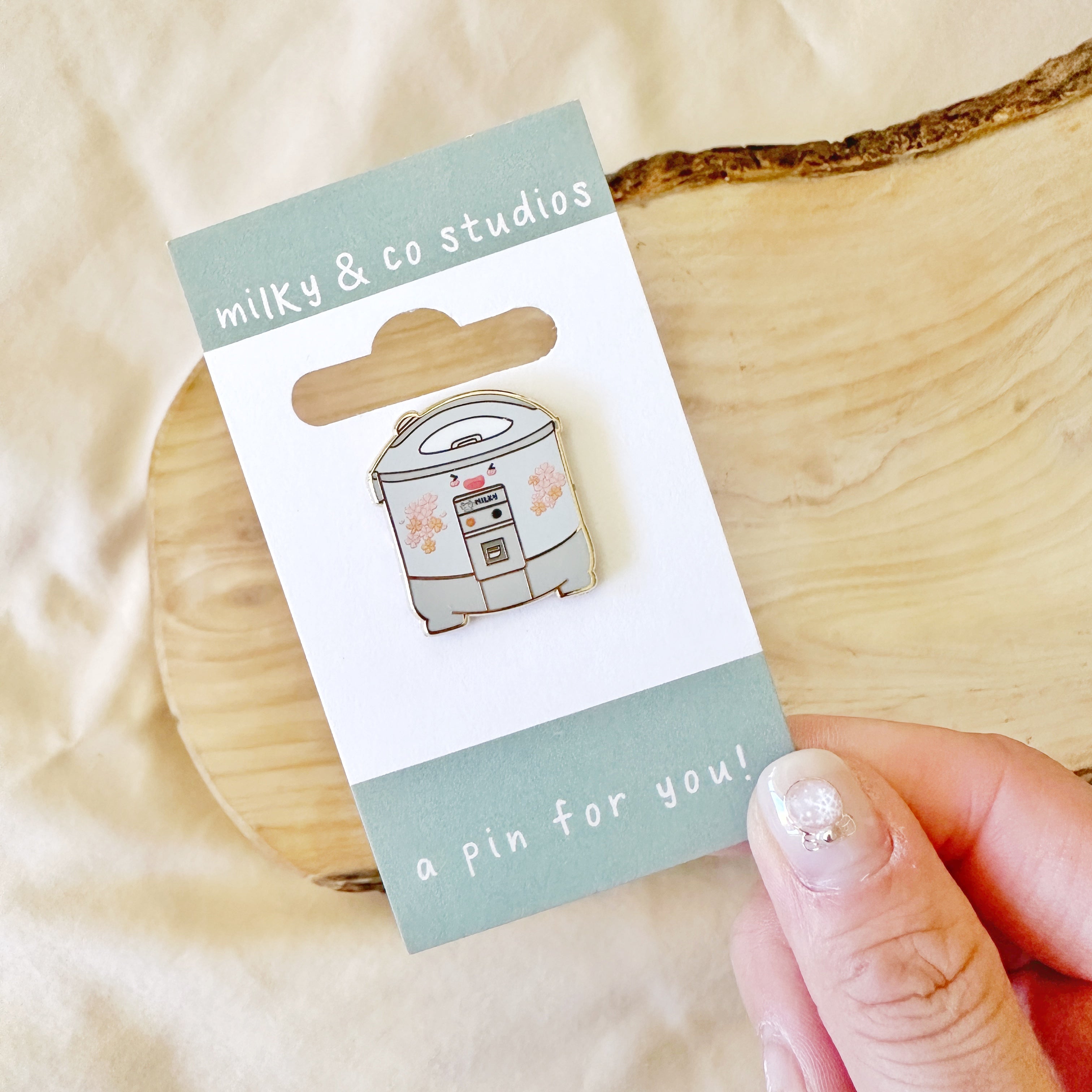 OG Rice Cooker Enamel Pin – Milky and Co. Studios