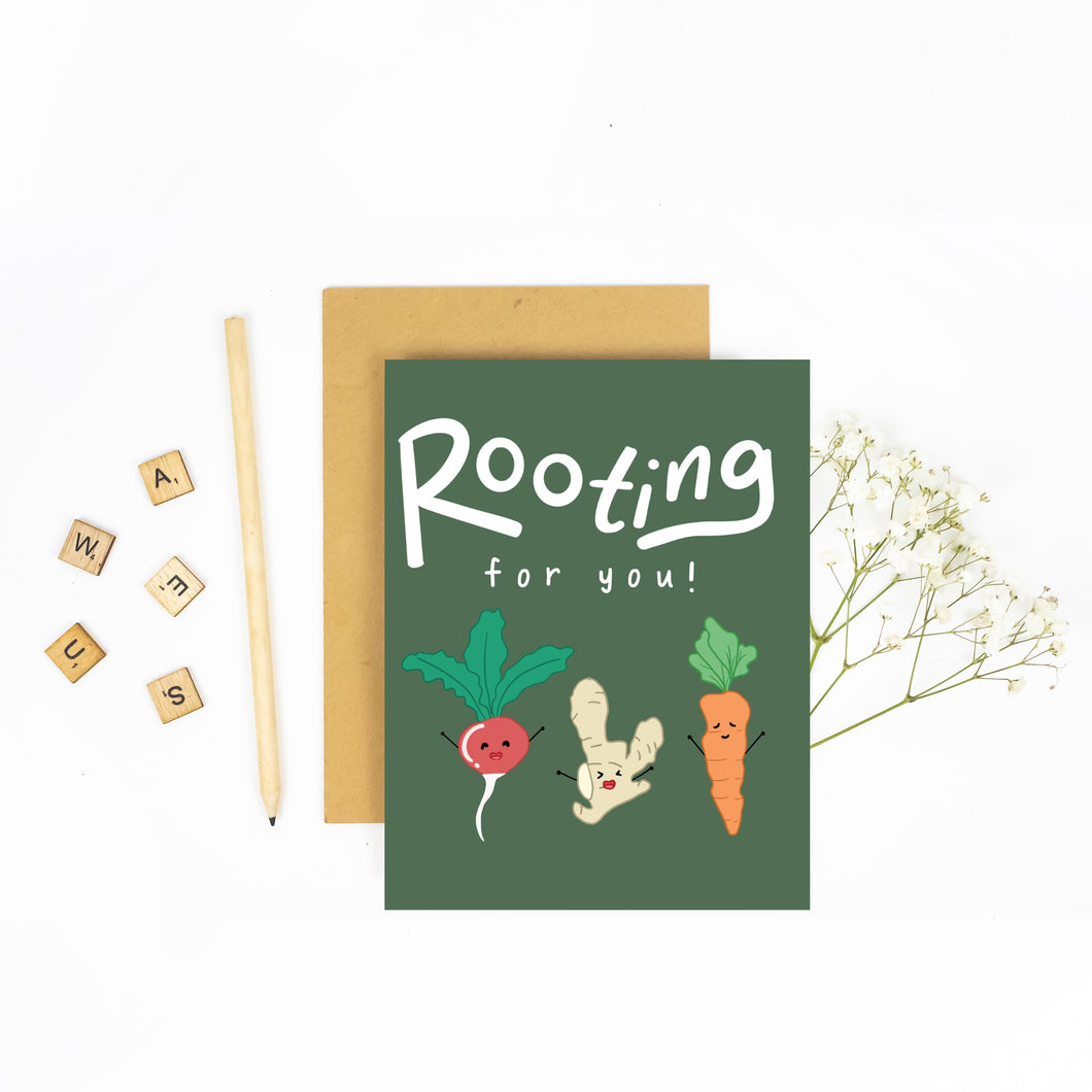 Rooting for You - Encouragement/Congrats Card