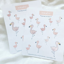 Load image into Gallery viewer, Flamingo Paradise Sticker Sheet
