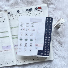 Load image into Gallery viewer, Plan With Milky | Hobonichi Cousin, Bullet Journal Sticker Sheet

