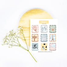 Load image into Gallery viewer, Adventure Stamps Sticker Sheet
