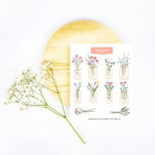 Load image into Gallery viewer, Jar of Spring Florals 2022 Sticker Sheet
