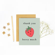 Load image into Gallery viewer, Thank You Berry Much! Thank You - Greeting Card
