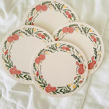 Load image into Gallery viewer, Florals &amp; Roses Coaster Set (Set of 4 Coasters)
