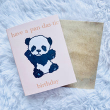 Load image into Gallery viewer, Have a Pan-das-tic Birthday! Birthday Card
