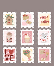 Load image into Gallery viewer, Love Stamps Sticker Sheet
