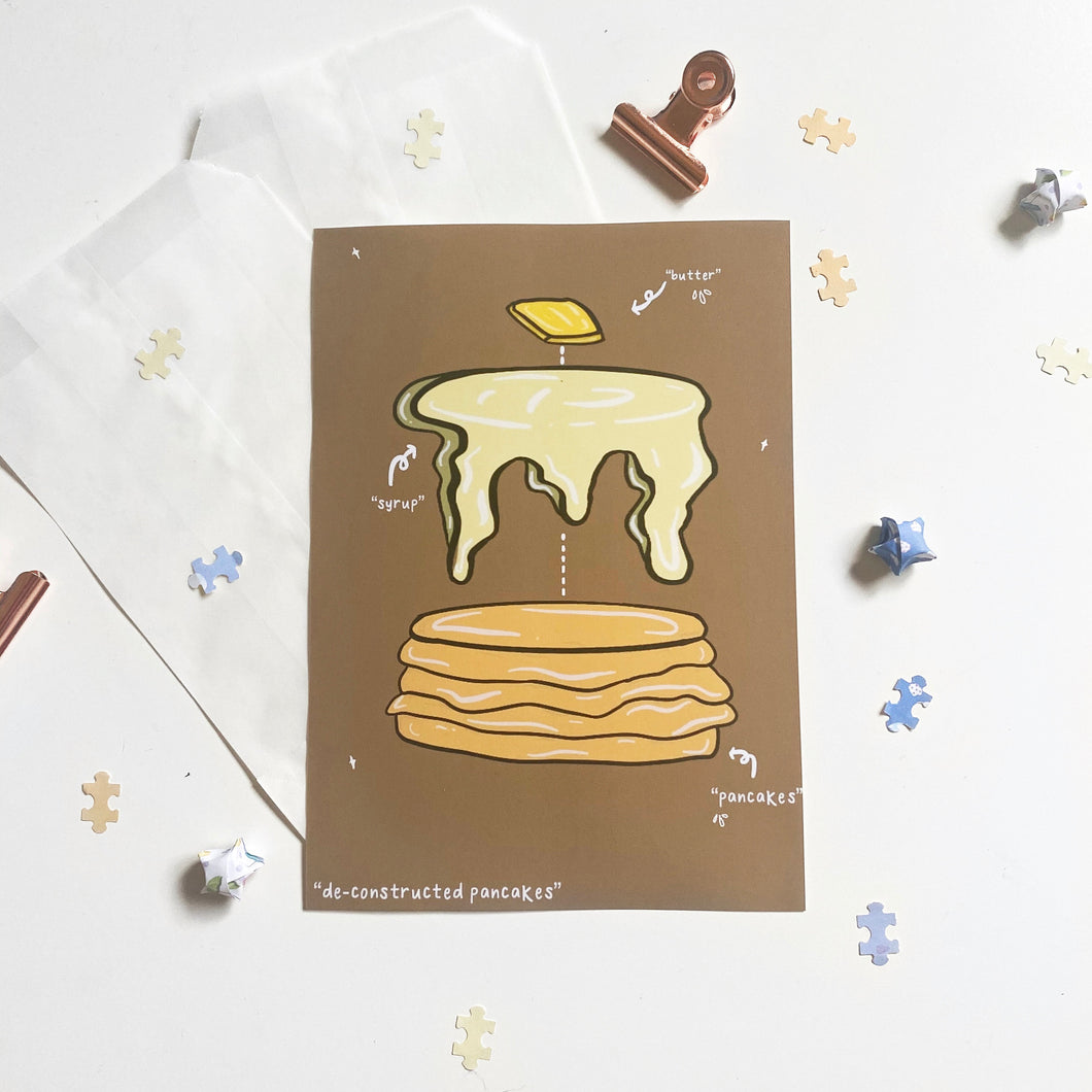 Deconstructed Pancake Art Print