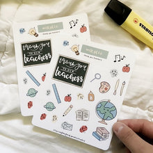 Load image into Gallery viewer, Thank You Teachers Sticker Sheet
